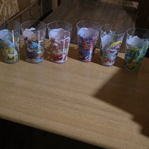 Colorful Mcdonalds Cartoon Character Plastic Cups Set